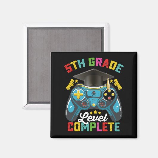 Level Abschluss Gaming Gamer Magnet (Vorderseite/Rückseite)