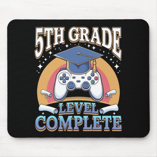 Level Abschluss Gaming Gamer Mousepad (Vorne)