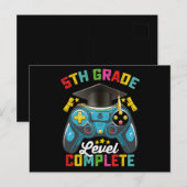 Level Abschluss Gaming Gamer Postkarte (Vorne/Hinten)
