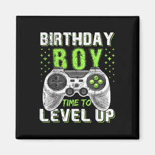 Level Clic Up Birthday Boy Video Game Kinder Mädch Magnet
