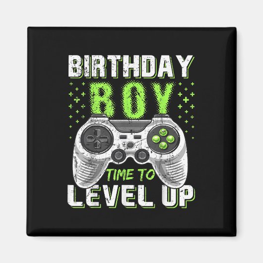 Level Clic Up Birthday Boy Video Game Kinder Mädch Magnet (Vorne)