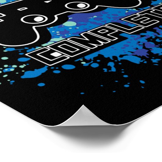 Level Complete Gamer Game Games Poster (Ecke)