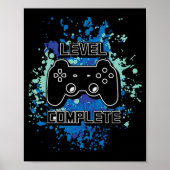 Level Complete Gamer Game Games Poster (Vorne)