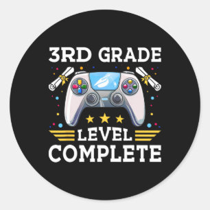 Level Complete Gamer Kids CL of 2025 Boy Runder Aufkleber