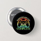 Level Complete Gaming Boy Letzten Schultag Button (Vorne & Hinten)