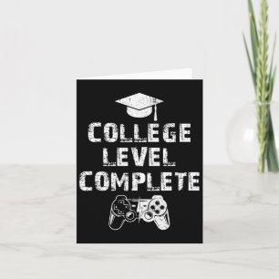 Level Complete Vintage Lustiges Video-Spieler-Absc Karte
