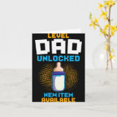 Level Dad Unlocked Pregnancy Announcement Gamer Fa Karte (Gelbe Blume)