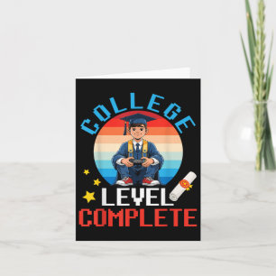 Level der niedlichen Jungen Abschluss Gamer Uni Ko Karte