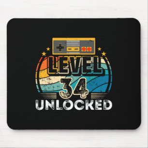 Level &# Entsperrter Geburtstagskind &# Videospi Mousepad
