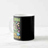 Level freigeschaltet 6. Klasse Dinosaurier Zurück Kaffeetasse (Vorderseite Links)