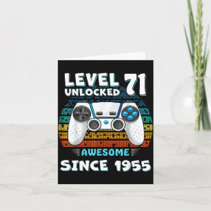 Level freigeschaltet 71 Großartig seit 1955 Geburt Karte