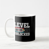 Level &#; Freigeschaltet &#; Geburtstagsgeschenk Kaffeetasse (Links)