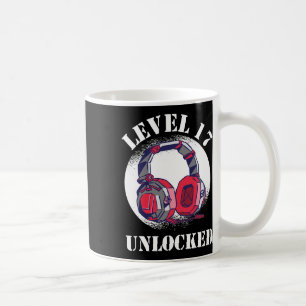 Level freigeschaltet Jungen 17. Geburtstag Gamer Kaffeetasse