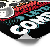 Level für kompletten Gamer 5. Klasse Abschluss Gi Poster (Ecke)