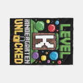 Level Kindergarten freigeschaltet Videospiel Lusti Fleecedecke (Vorderseite (Horizontal))