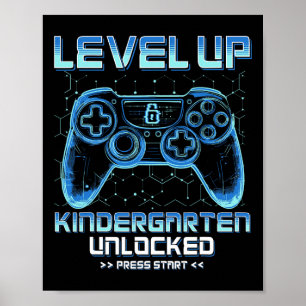Level Kindergarten freigeschaltet Zurück zur Schul Poster