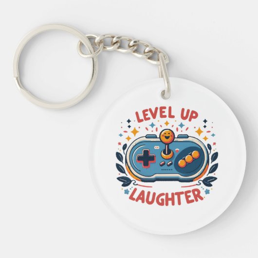 Level Lachen Schlüsselanhänger (Vorderseite)