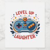 Level Lachen Weinetikett (Einzelnes Label)