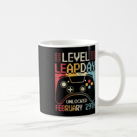 Level Leap Day Entsperrt Video Game Controller Gam Kaffeetasse (Rechts)