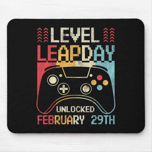 Level Leap Day Entsperrt Video Game Controller Gam Mousepad (Vorne)