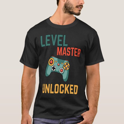 Level master unlocked a gamming for elite gamers T-Shirt (Vorderseite)