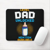 Level Papa freigeschaltet Schwangerschaftsankündig Mousepad (Mit Mouse)