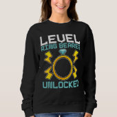 Level Ringbearer Unlocking Page Boy Wedding Video Sweatshirt (Vorderseite)