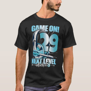 Level Unlock 29. Geburtstag 29 Jahre Mann Frau Ga T-Shirt