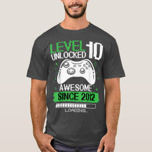 Level Unlock Phantastisch Seit 2012 Videospiel 10. T-Shirt
