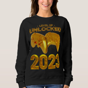 Level Unlocks Gaming Video Game Controller M Sweatshirt
