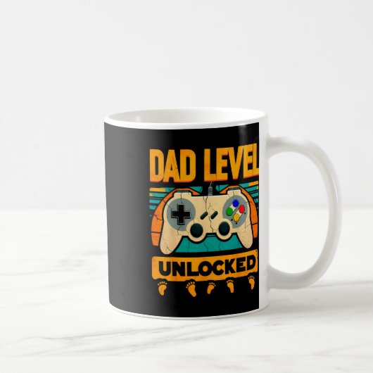 Level Unlocks Vater39s Day New Dad Kaffeetasse (Rechts)