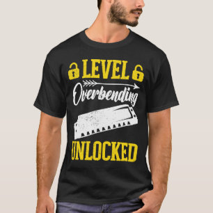 Level Unverriegelung Überbiegen Harmonica Player T-Shirt