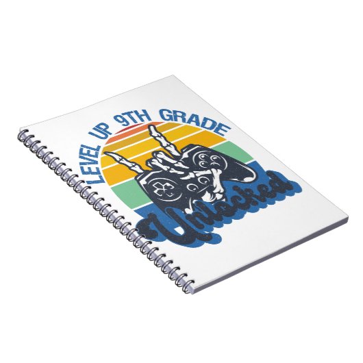 Level Up 9. Klasse - Gaming zurück zur Schule Notizblock (Rechte Seite)