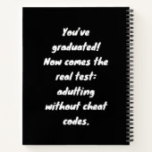 Level Up Abschluss Notebook - Life Goals Journal Notizblock (Rückseite)