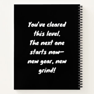 Level Up Abschluss Notebook - Life Goals Journal Notizblock