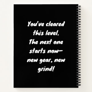 Level Up Abschluss Notebook - Life Goals Journal Notizblock