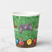 Level Up Arcade Game Birthday Party Pappbecher (Rechts)