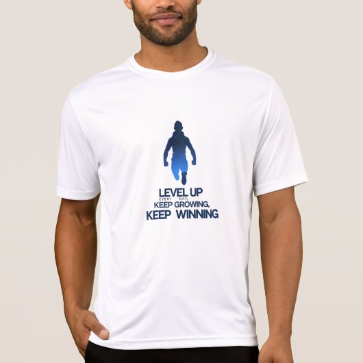Level Up - Athletic Power T-Shirt für Gewinner (Vorderseite)