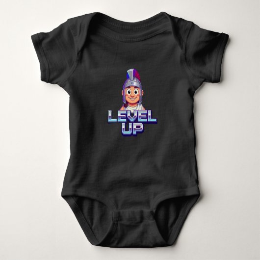 Level Up!" Baby Bodysuit - Gamer Baby  Baby Strampler (Vorderseite)