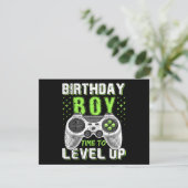 Level Up Birthday Boy Video Game (Stehend Vorderseite)