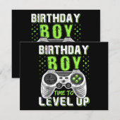 Level Up Birthday Boy Video Game (Vorne/Hinten)