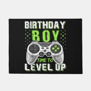 Level Up Birthday Boy Video Game Fußmatte