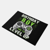 Level Up Birthday Boy Video Game Fußmatte (Schrägansicht)