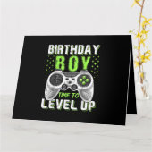 Level Up Birthday Boy Video Game Karte (Gelbe Blume)