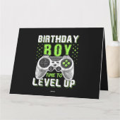 Level Up Birthday Boy Video Game Karte (Rückseite)