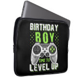 Level Up Birthday Boy Video Game Laptopschutzhülle (Vorne Rechts)