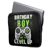 Level Up Birthday Boy Video Game Laptopschutzhülle (Vorderseite Links)