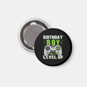 Level Up Birthday Boy Video Game Magnet (Vorderseite/Rückseite)