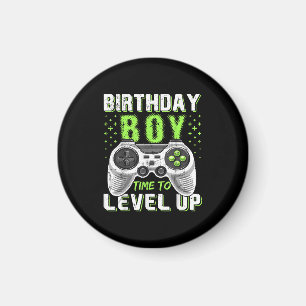 Level Up Birthday Boy Video Game Magnet