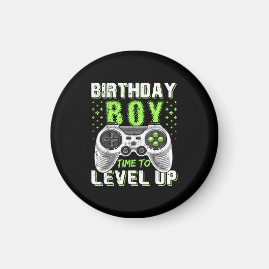 Level Up Birthday Boy Video Game Magnet (Vorne)